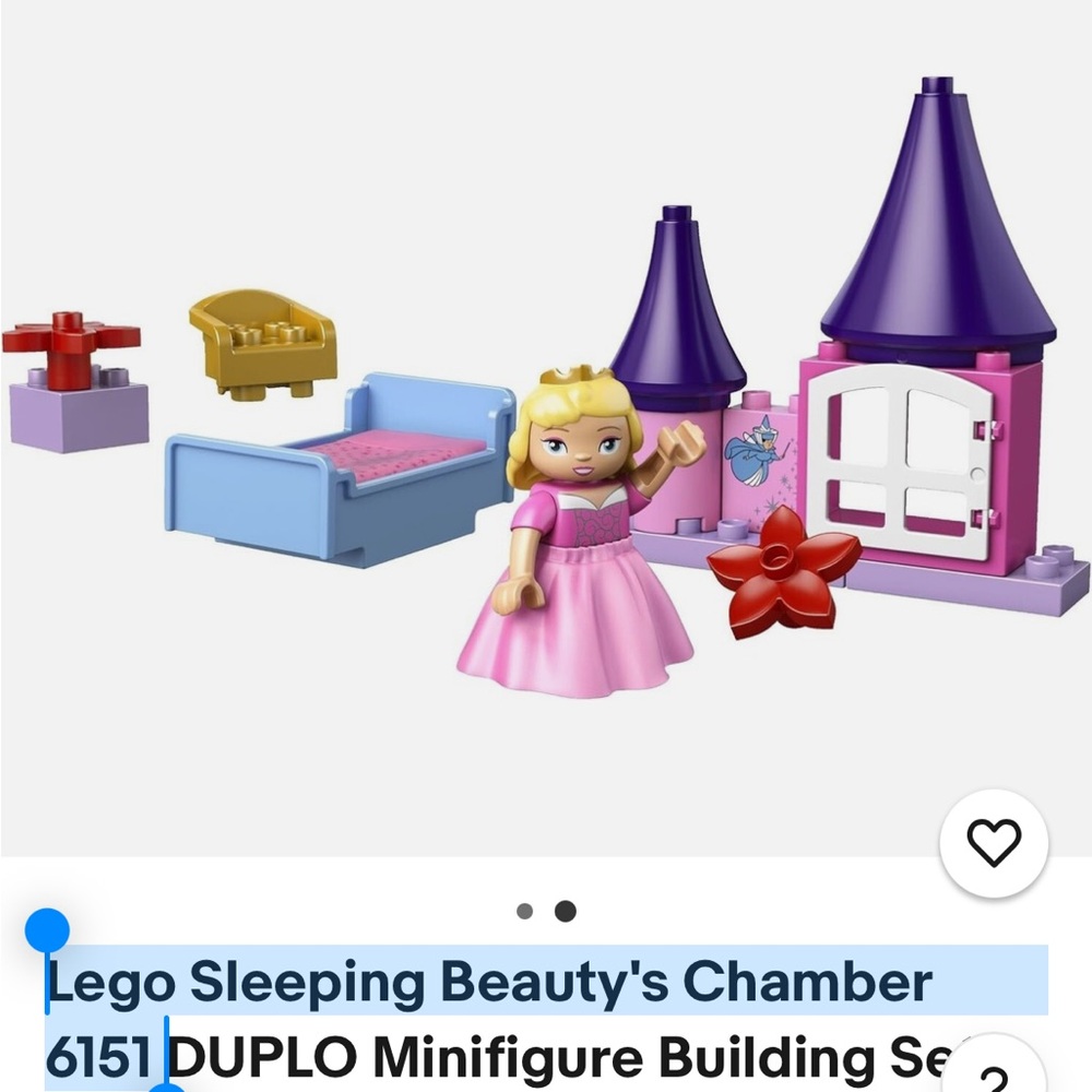 3 Disney Princesses Lego Duplo Snow White, Cinderella, Sleeping Beauty - Picture 7 of 7
